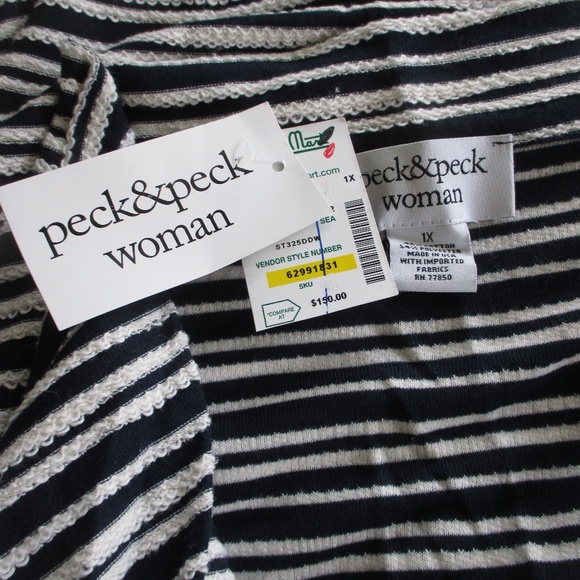 NWT - PECK & PECK fly away cardigan - sz 1X - $150 - Picture 2 of 3